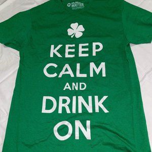 Keep Calm and Drink On Green T-Shirt